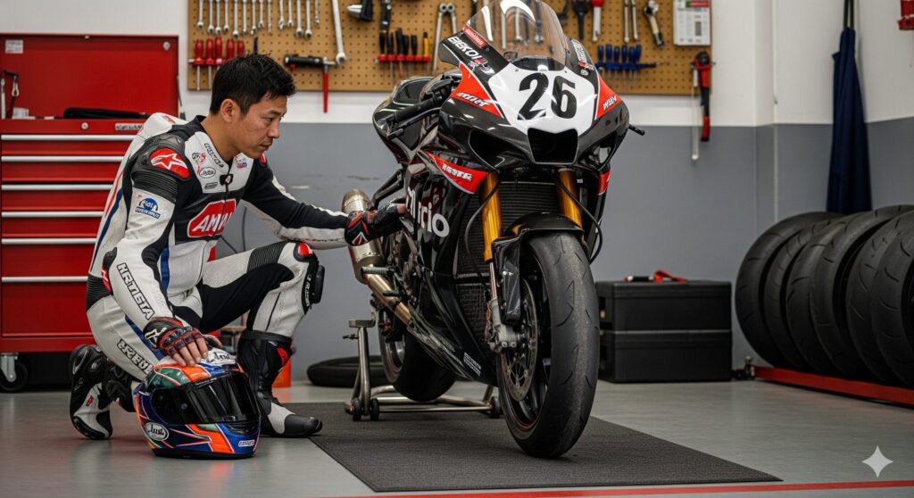 安全なサーキットバイク走行のための準備